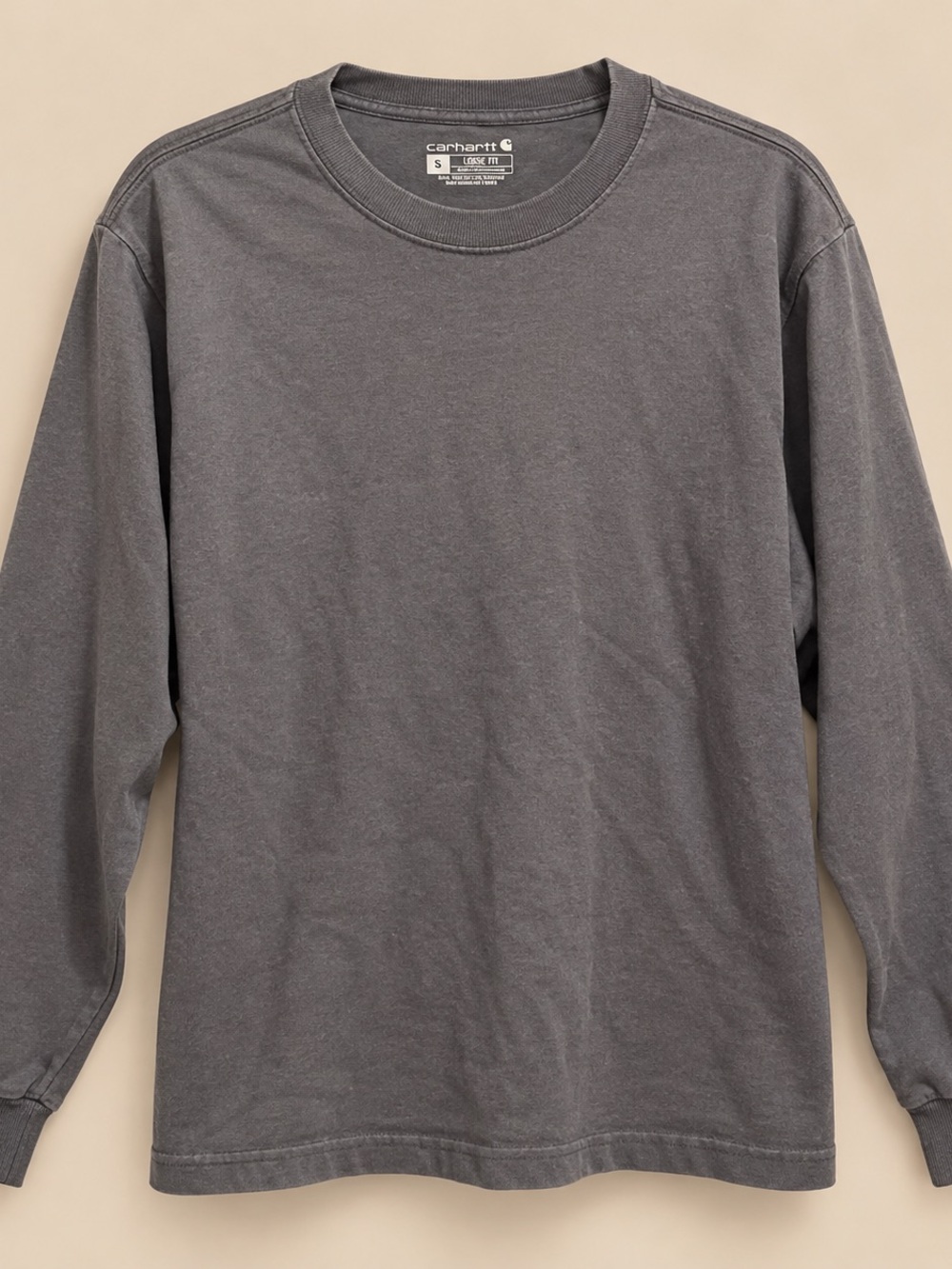 Carhartt Long Sleeve Crewneck Shirt - Charcoal Gray